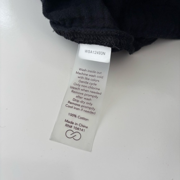 CALIA Women's Black Gauze Gauzey 100% Cotton Lightweight Shorts Size Large - Picture 4 of 7